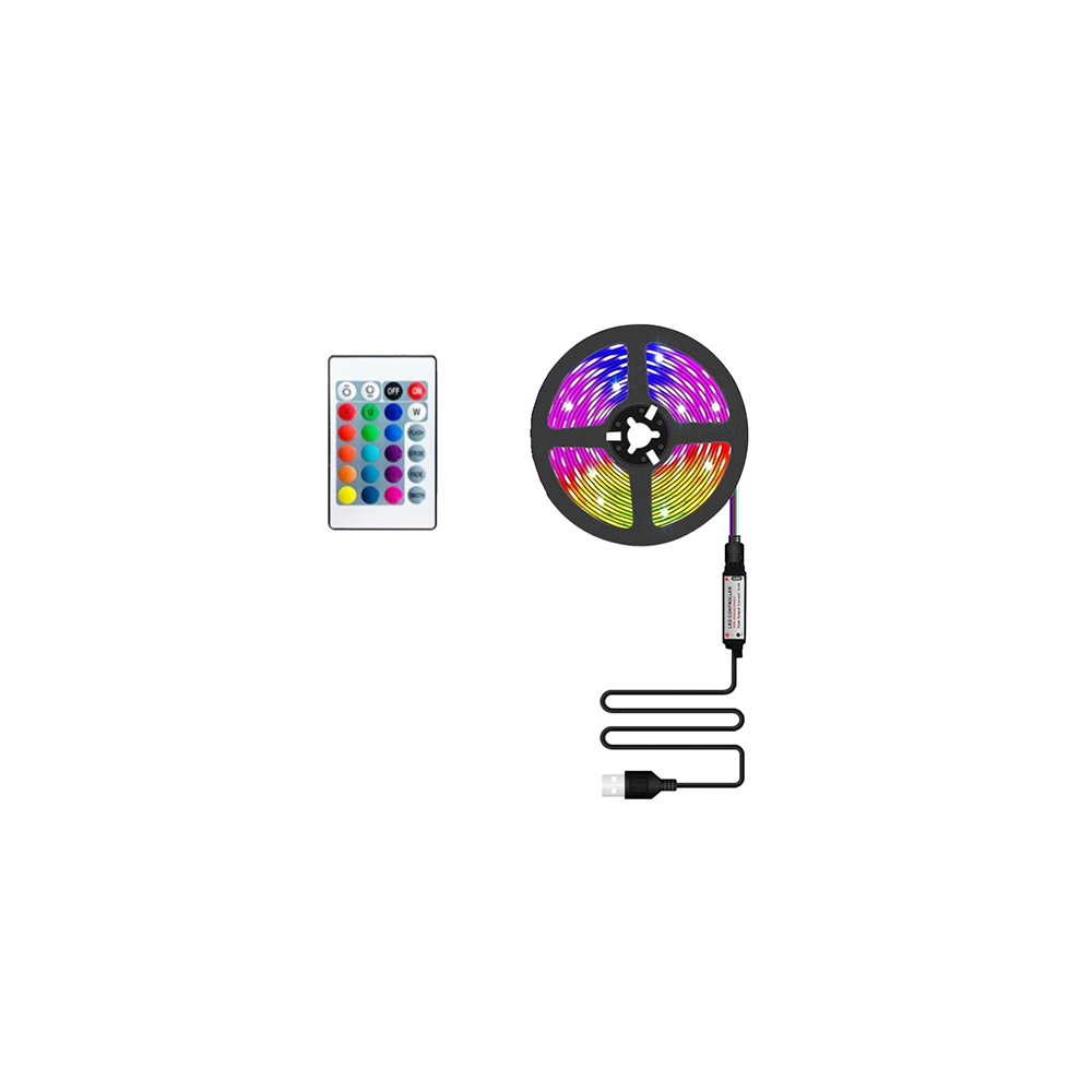 CATA USB RGB Şerit Led Seti 10W 1m CT-4566