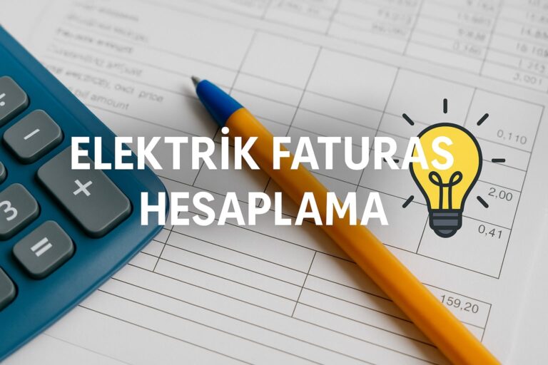 elektrik faturası hesaplama
